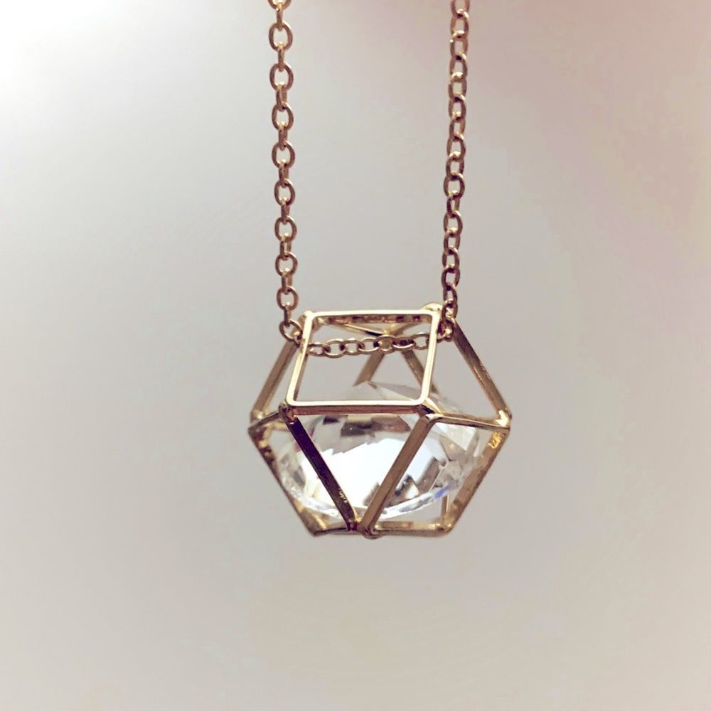 Faux Diamond Necklace